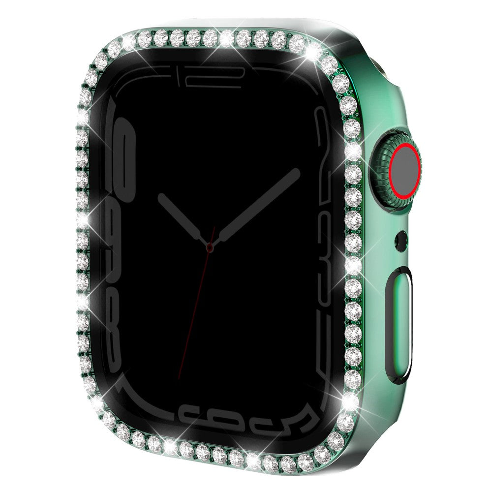 Incredibly Good Apple Smartwatch Universel Cover with Screen Protector in Rhinestone and Glass - Green#serie_6