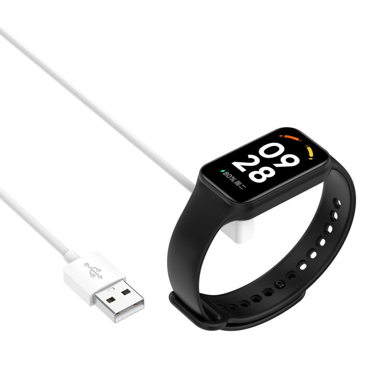 60cm USB Opladningskabel passer til Xiaomi Smartwatch - Hvid#serie_2