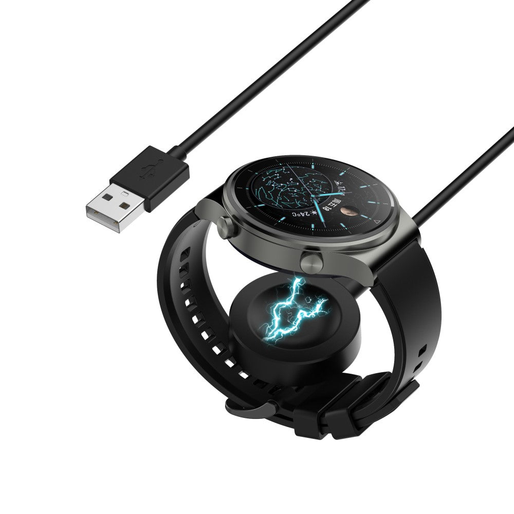 Huawei Watch GT 4 41mm 46mm / Honor Watch 4 Pro Charger Magnetic Charging Dock Station with 1m Cable - Black#serie_1