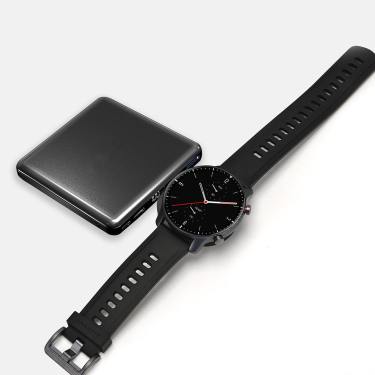 Silikone USB Oplader passer til Amazfit Smartwatch - Sort#serie_4