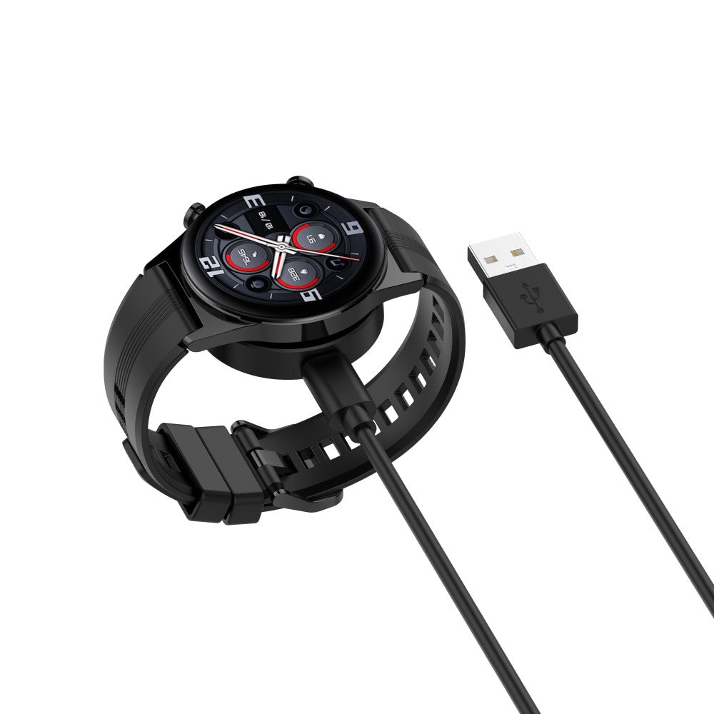 1m Plastic And Silicone Honor Smartwatch Charging Dock - Black#serie_1