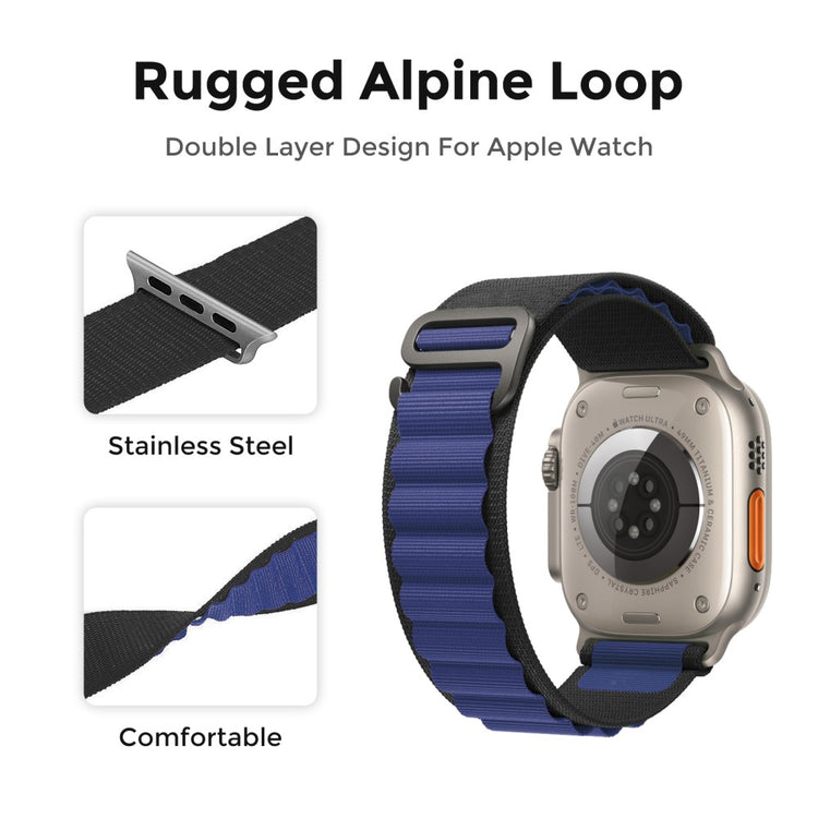 Really Beautiful Apple Smartwatch Nylon Universel Strap - Blue#serie_4