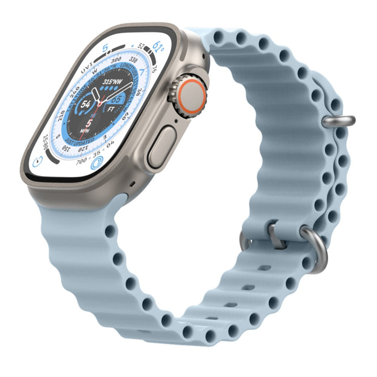 Remarkably Tough Apple Smartwatch Silicone Universel Strap - Blue#serie_4