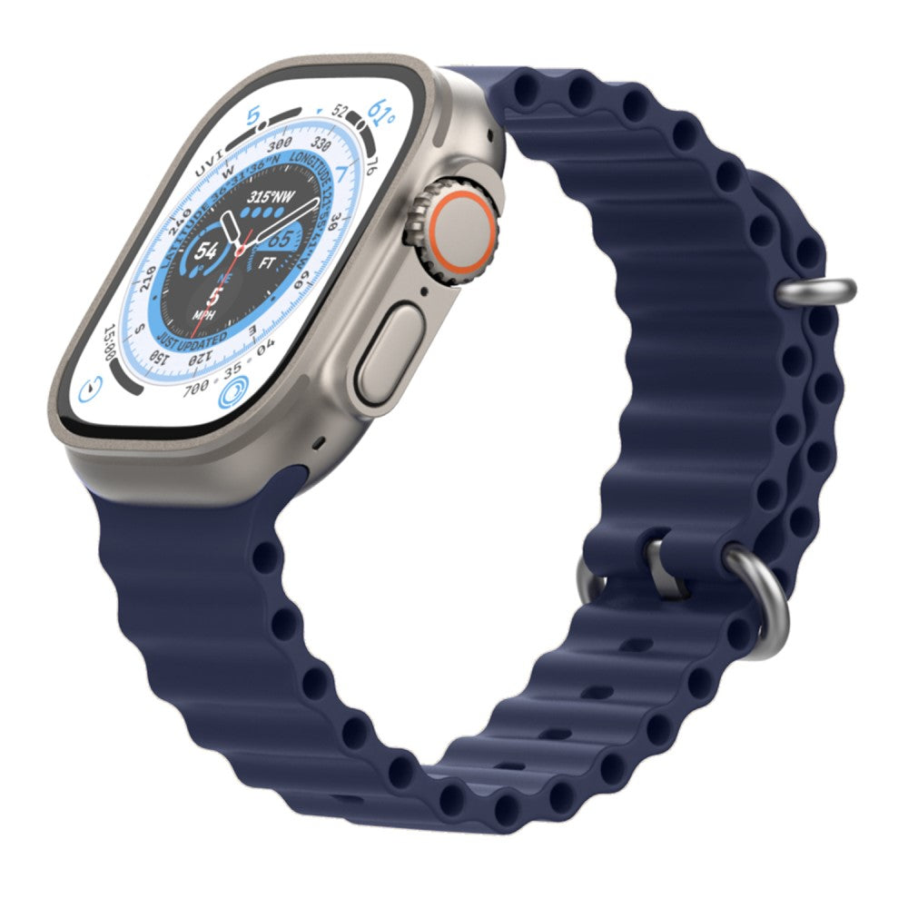 Remarkably Tough Apple Smartwatch Silicone Universel Strap - Blue#serie_5