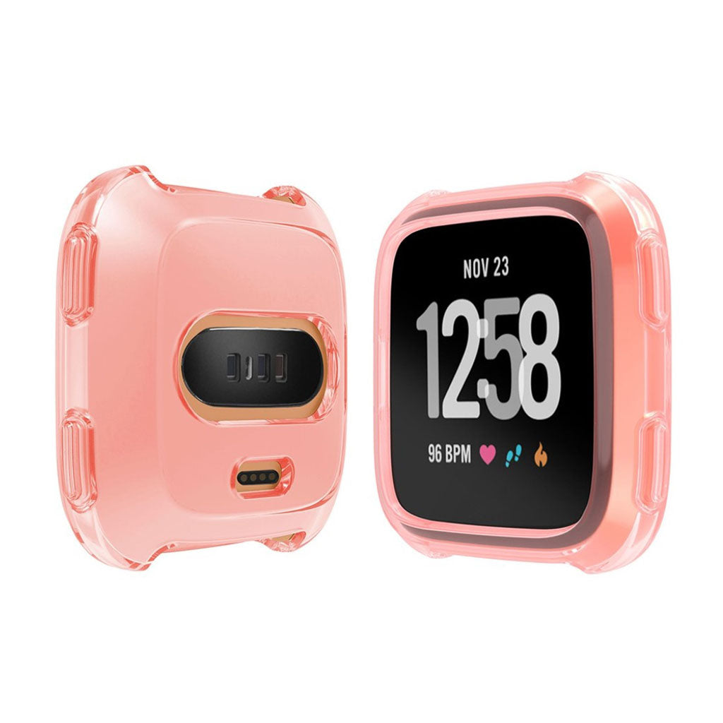 Mega Fint Fitbit Versa Silikone Cover - Pink#serie_3