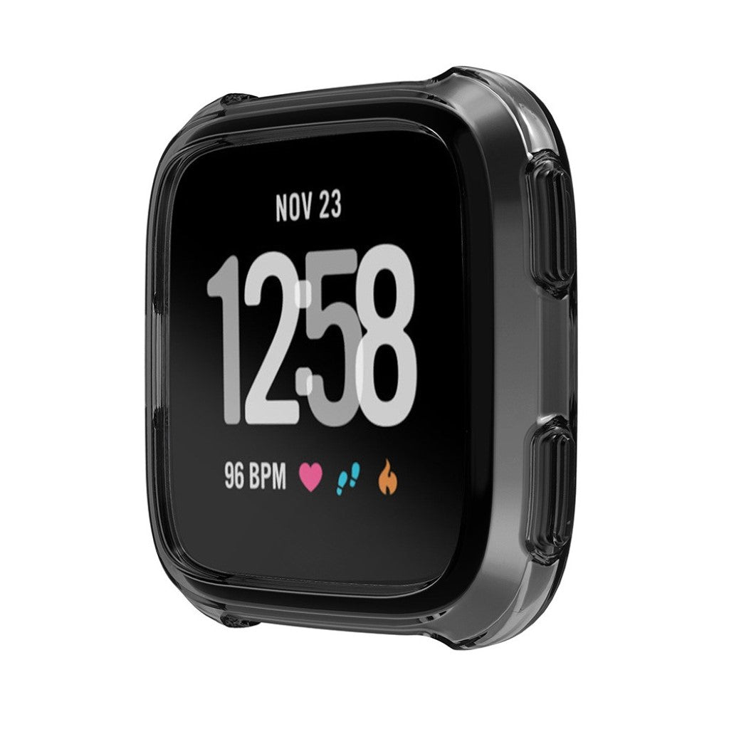 Mega Fint Fitbit Versa Silikone Cover - Sort#serie_5