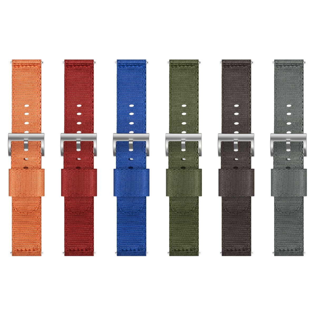 Rigtigt Slidstærk Nylon Rem passer til 22mm - Orange#serie_bfwu103d