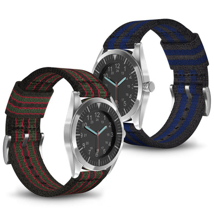 Mega Slidstærk Nylon Rem passer til 24mm - Blå#serie_bfwu104p