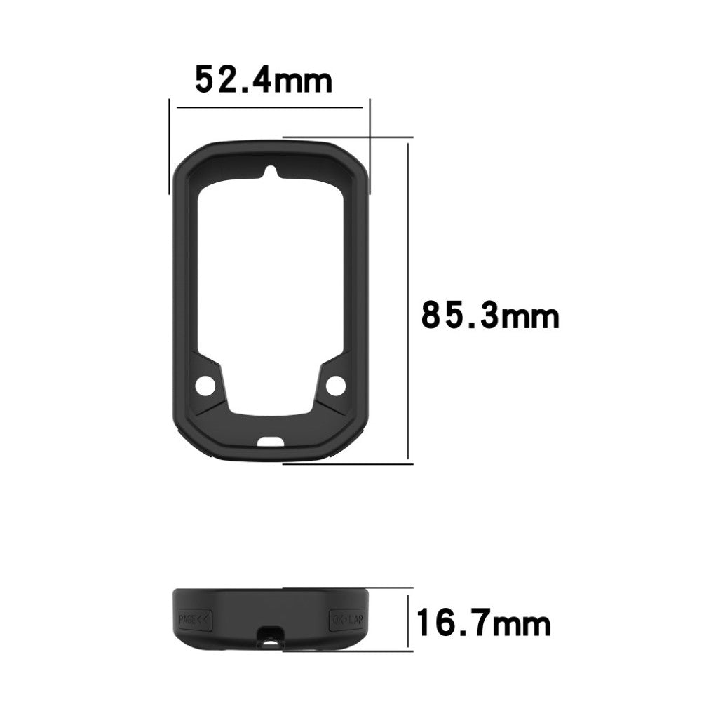 Godt Silikone Cover til Bryton Rider 430 / Bryton Rider 320 - Sølv#serie_4