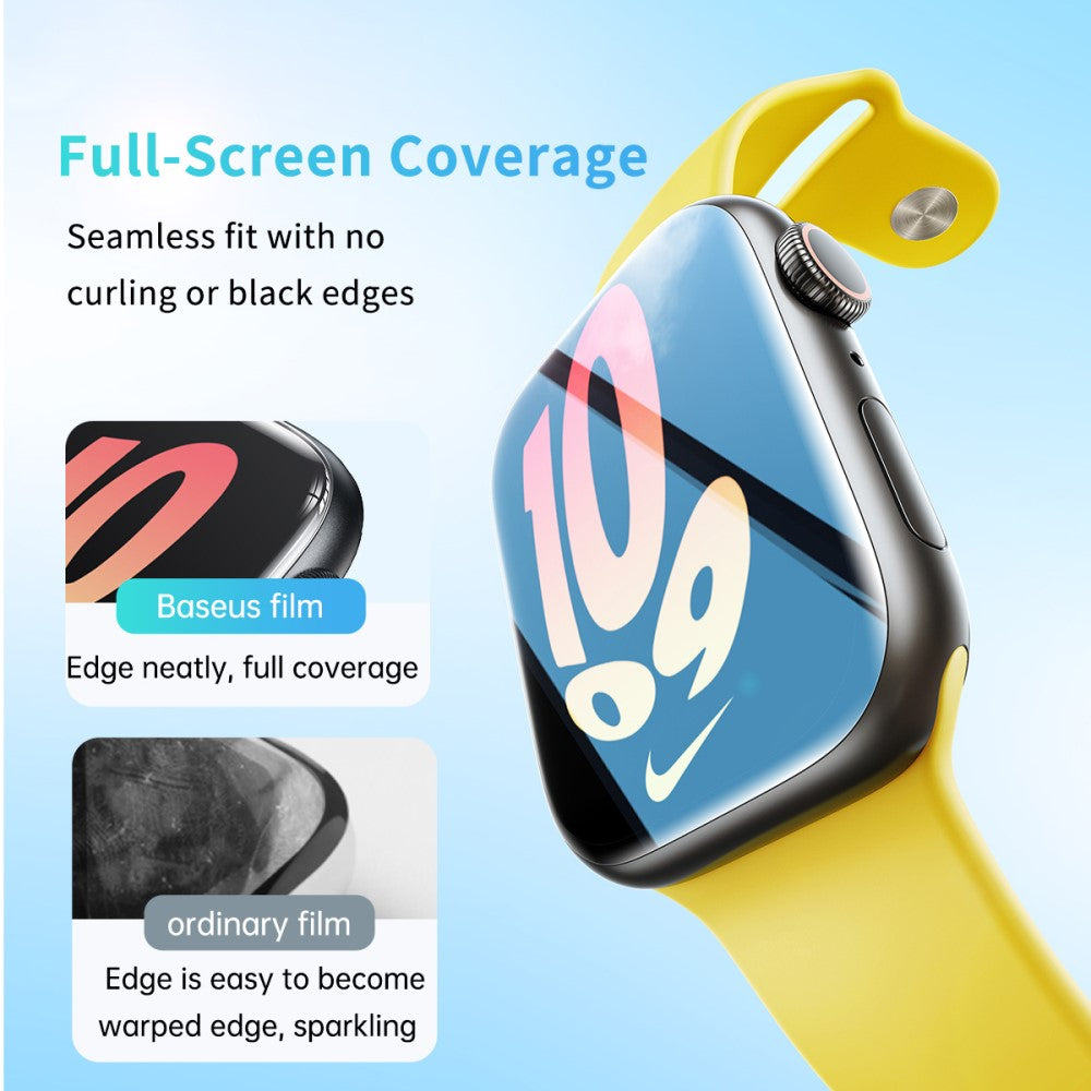 2stk Silikone Universal Skærmbeskytter passer til Apple Watch Series 8 (41mm) / Apple Watch Series 7 41mm - Gennemsigtig#serie_709