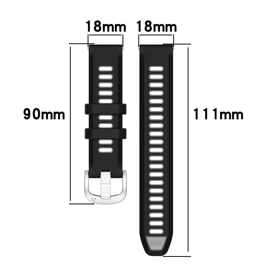Alle Tiders Silikone Universal Rem passer til Smartwatch - Hvid#serie_1