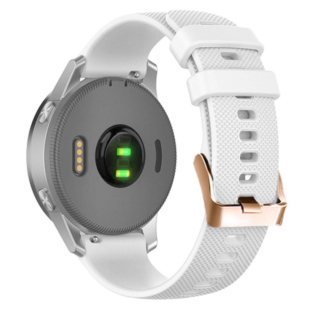 20mm Universal texture pattern silicone strap - White#serie_2