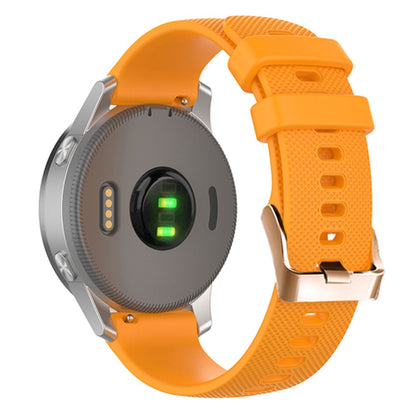 20mm Universal texture pattern silicone strap - Orange#serie_3
