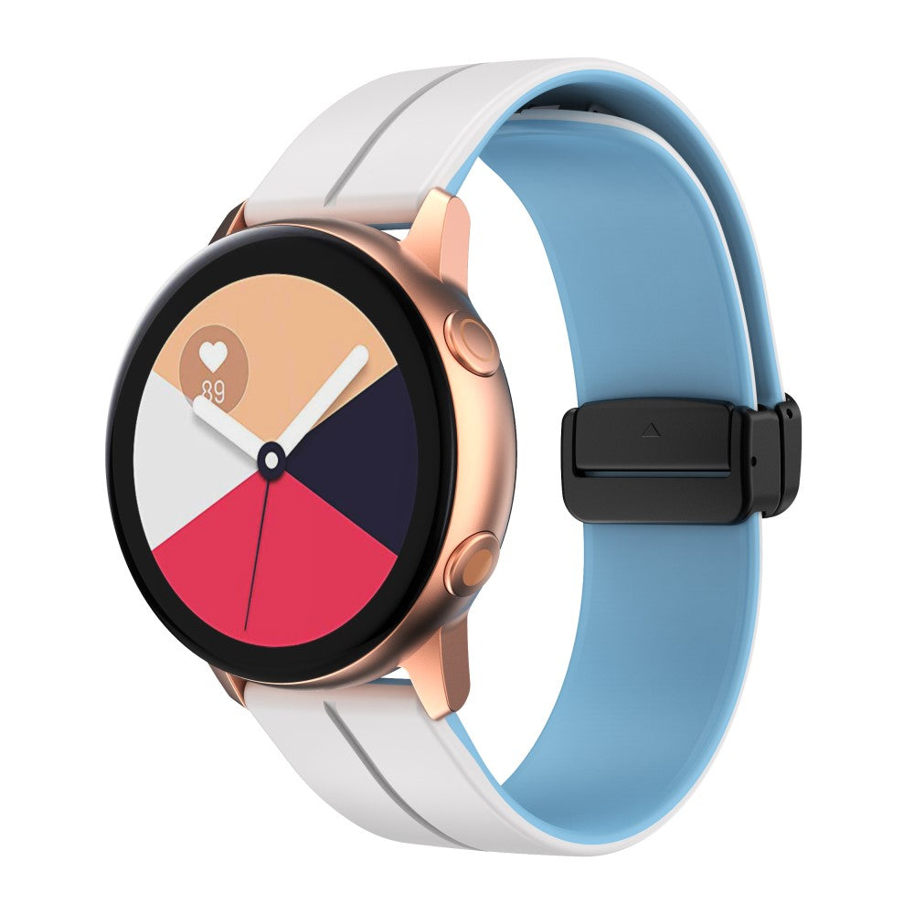 Vildt Nydelig Silikone Universal Rem passer til Smartwatch - Hvid#serie_3