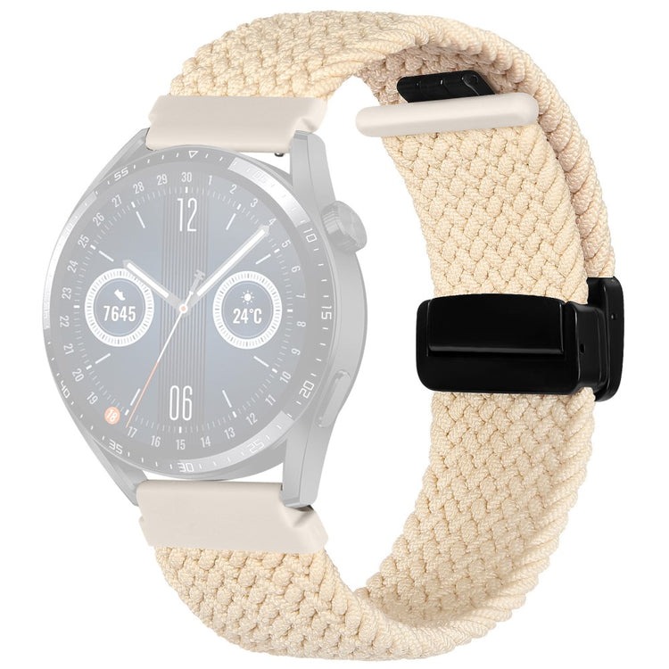 Super Pænt Nylon Universal Rem passer til Smartwatch - Hvid#serie_12