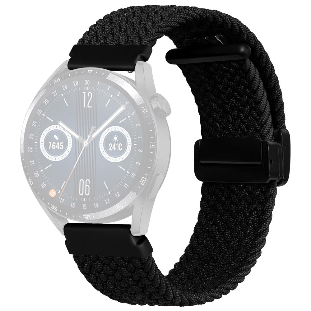 20mm Universal nylon braid strap - Black#serie_6