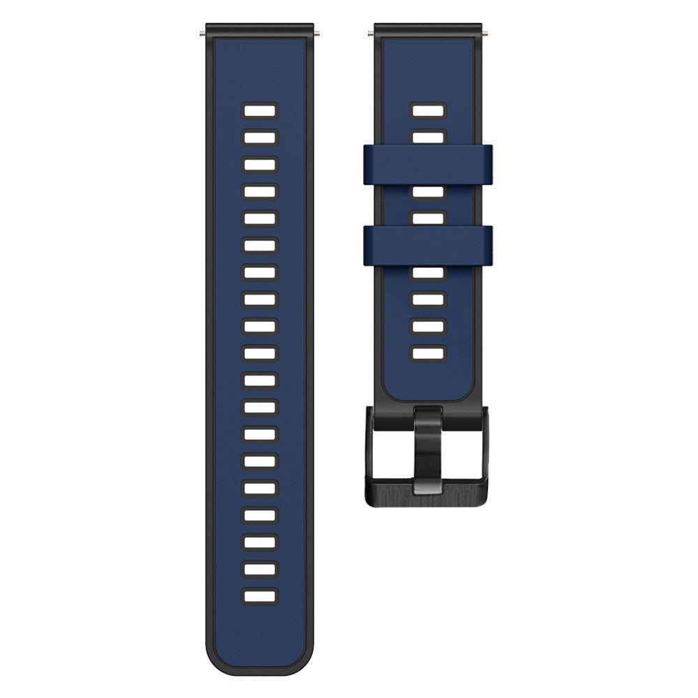 Glimrende Silikone Universal Rem passer til Smartwatch - Blå#serie_1