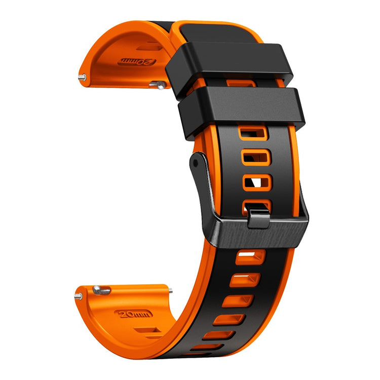 Glimrende Silikone Universal Rem passer til Smartwatch - Orange#serie_4