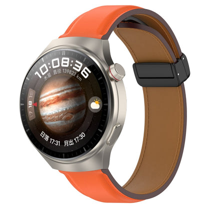 Helt Vildt Flot Ægte Læder Universal Rem passer til Smartwatch - Orange#serie_2