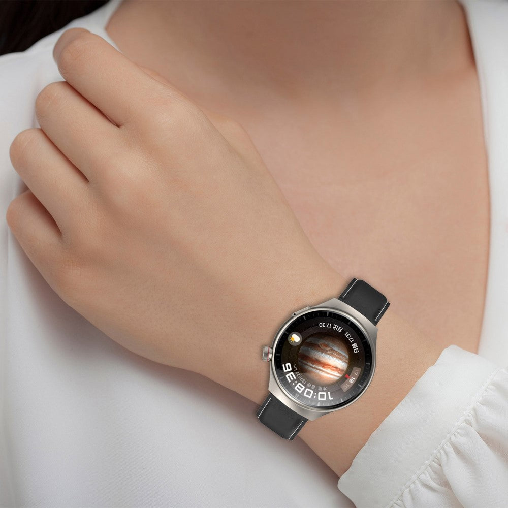 Helt Vildt Flot Ægte Læder Universal Rem passer til Smartwatch - Blå#serie_6