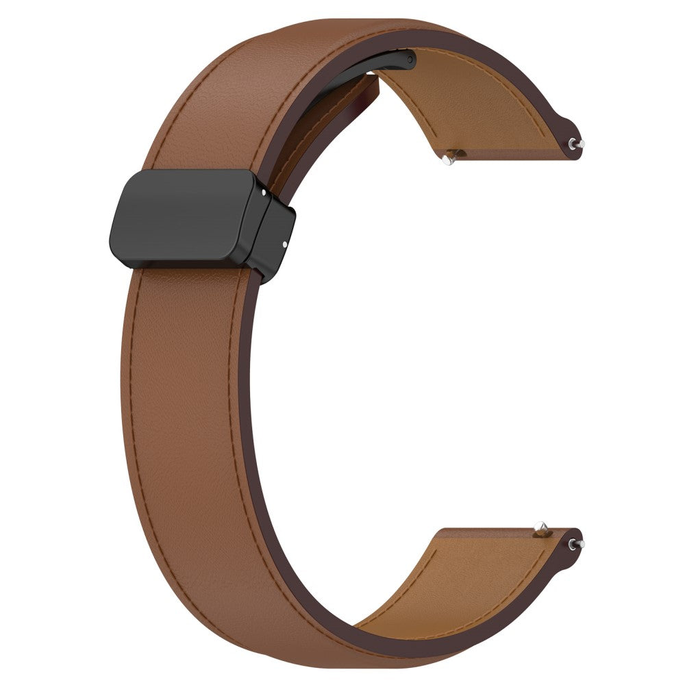 Helt Vildt Flot Ægte Læder Universal Rem passer til Smartwatch - Brun#serie_8
