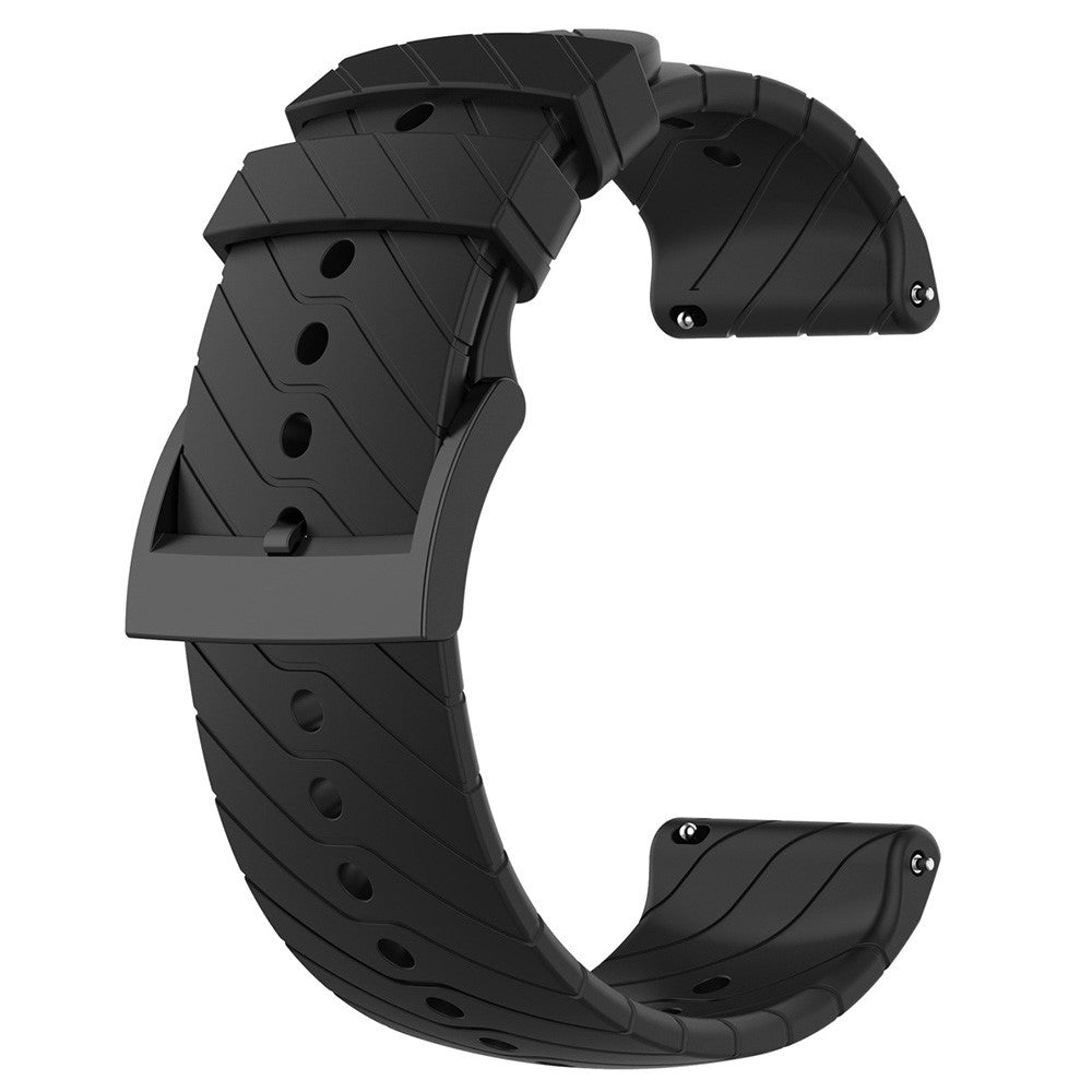 Pænt Metal Og Silikone Universal Rem passer til Smartwatch - Sort#serie_1