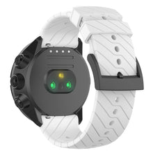 22mm Universal twill texture silicone strap - White#serie_2