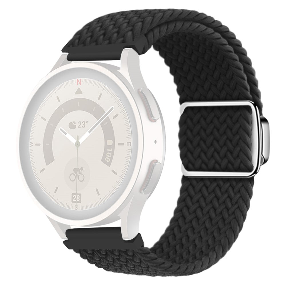 22mm Universal nylon strap with magnetic buckle - Black#serie_5