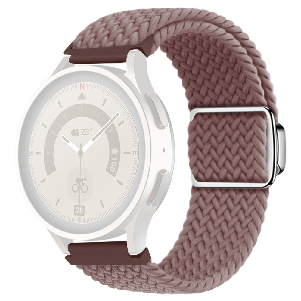 20mm Universal nylon strap with magnetic buckle - Smoke Purple#serie_14