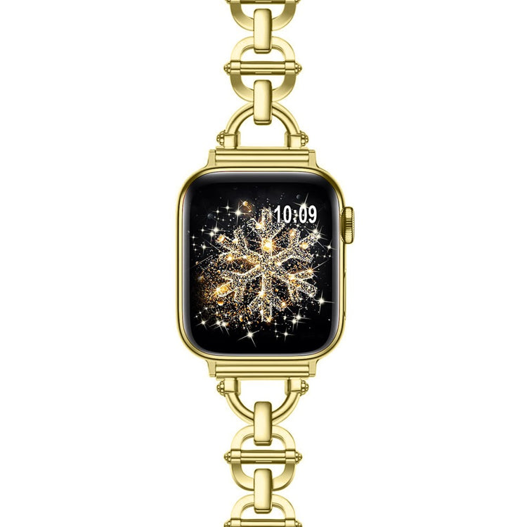 Vildt Holdbart Metal Universal Rem passer til Apple Smartwatch - Guld#serie_1
