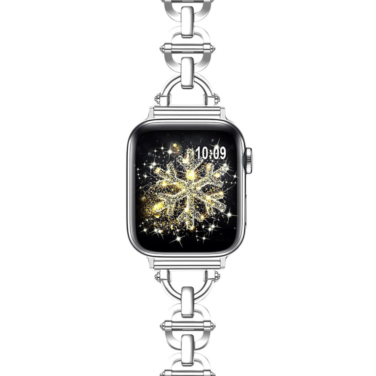 Vildt Holdbart Metal Universal Rem passer til Apple Smartwatch - Sølv#serie_2
