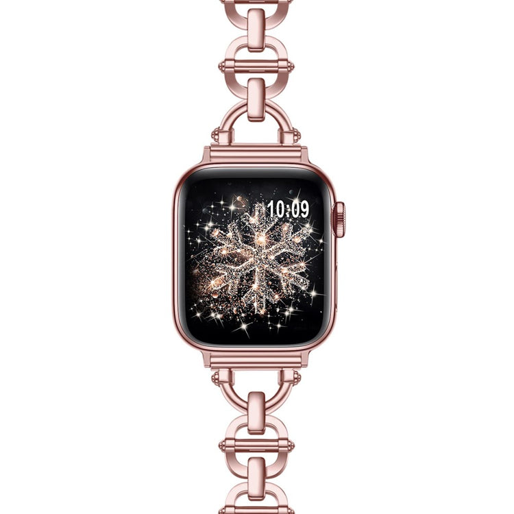 Vildt Holdbart Metal Universal Rem passer til Apple Smartwatch - Pink#serie_4