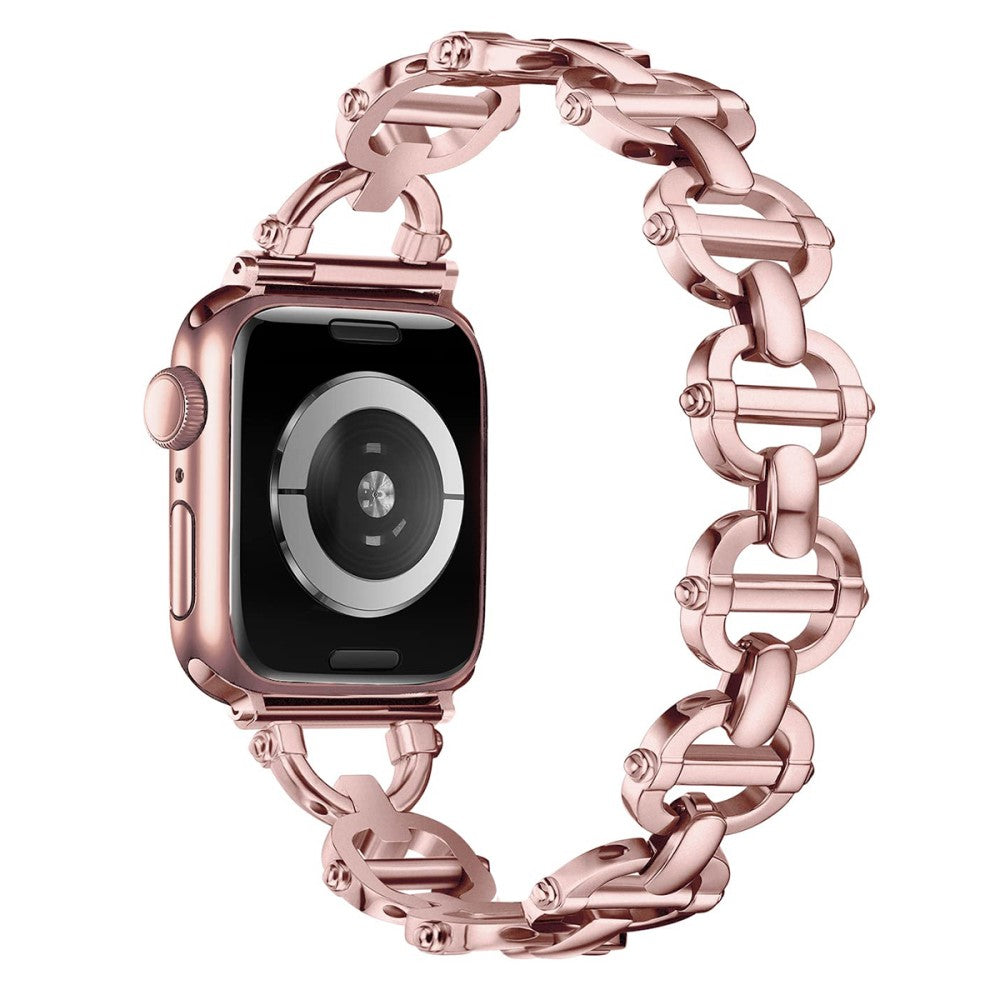Vildt Holdbart Metal Universal Rem passer til Apple Smartwatch - Pink#serie_4