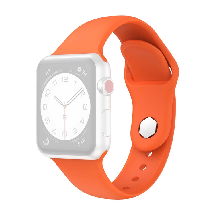 Vildt Fantastisk Silikone Universal Rem passer til Apple Smartwatch - Orange#serie_2