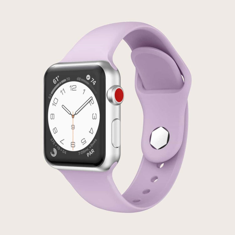 Vildt Fantastisk Silikone Universal Rem passer til Apple Smartwatch - Lilla#serie_5