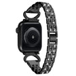 Elegant Apple Smartwatch Metaal En Strass Universeel Bandje