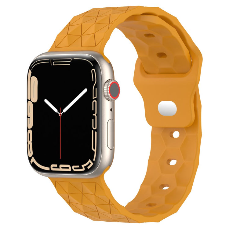 Smuk Silikone Universal Rem passer til Apple Smartwatch - Gul#serie_6