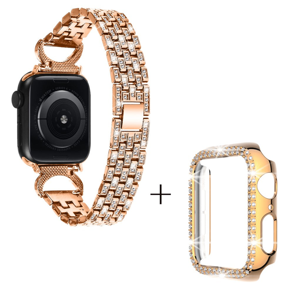 Metal Cover passer til Apple Watch Series 8 (41mm) / Apple Watch Series 7 41mm - Pink#serie_2