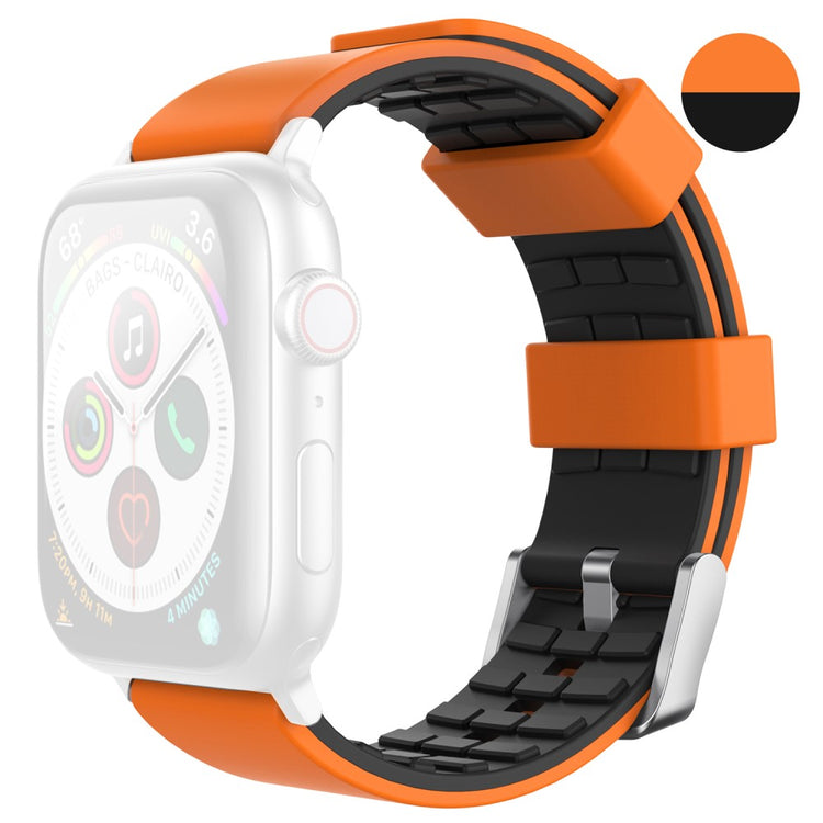 Super Pænt Silikone Universal Rem passer til Apple Smartwatch - Orange#serie_1