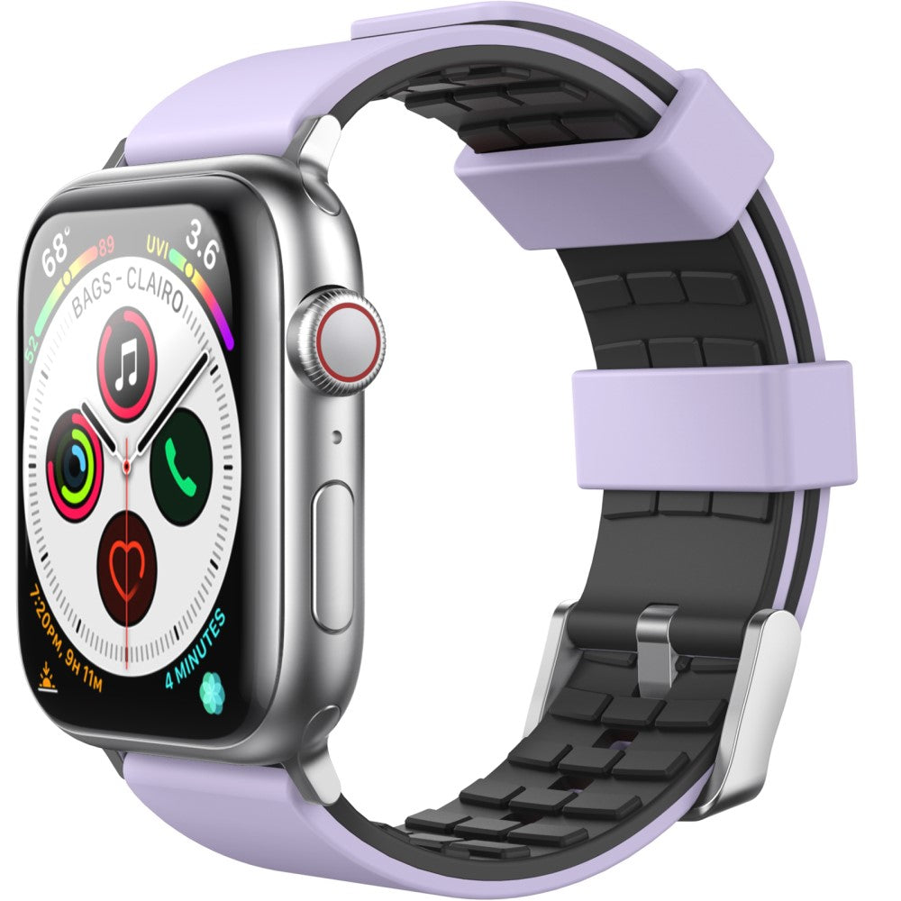 Super Pænt Silikone Universal Rem passer til Apple Smartwatch - Lilla#serie_3
