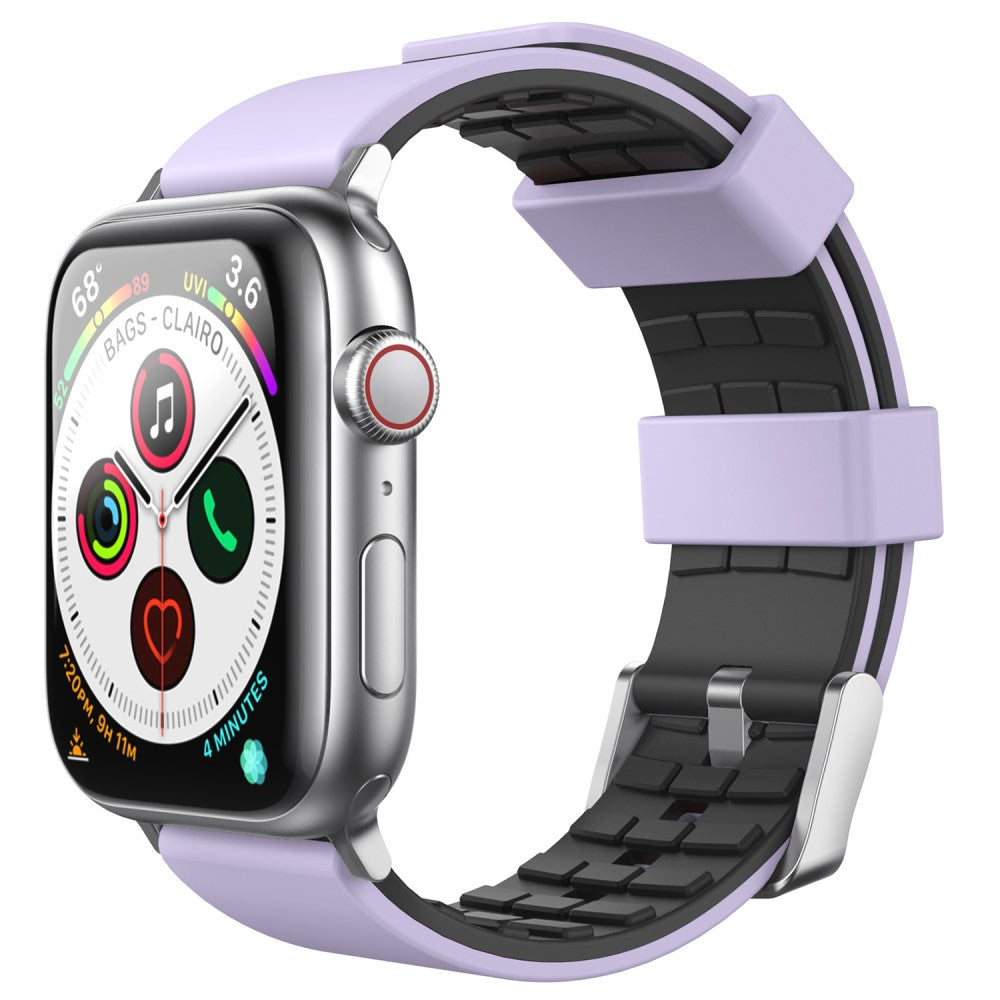 Super Pænt Silikone Universal Rem passer til Apple Smartwatch - Lilla#serie_3