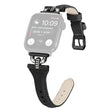 Apple Watch Series 8 (41mm) Genuine Cow leather strap with rhinestone décor