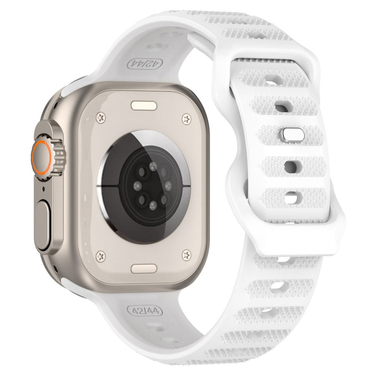 Elegant Metal Og Silikone Universal Rem passer til Apple Smartwatch - Hvid#serie_2