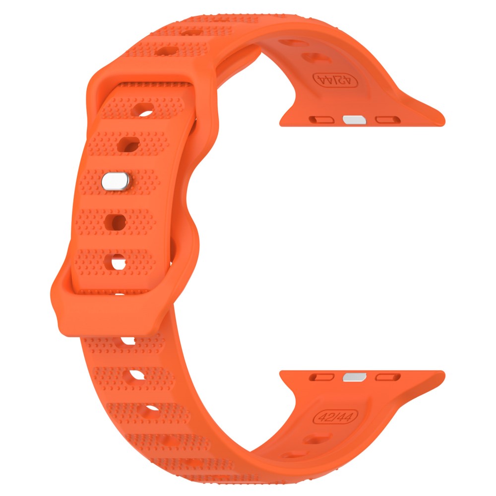 Elegant Metal Og Silikone Universal Rem passer til Apple Smartwatch - Orange#serie_3