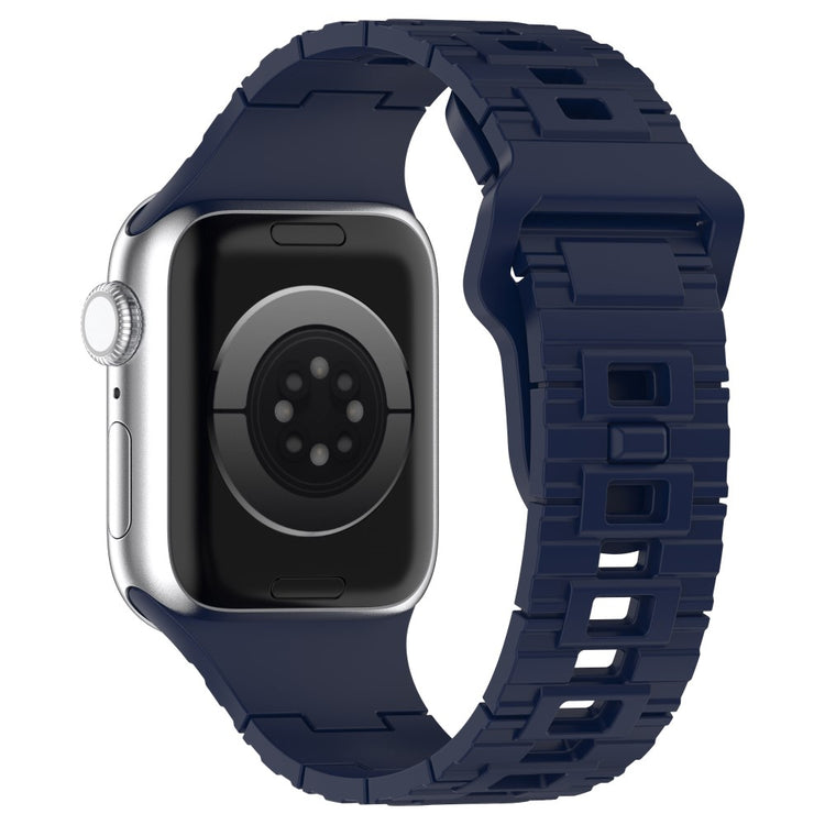 Vildt Sejt Silikone Universal Rem passer til Apple Smartwatch - Blå#serie_4