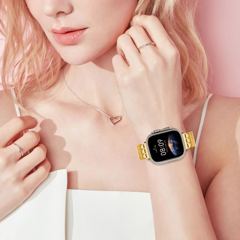 Meget Slidstærk Metal Universal Rem passer til Apple Smartwatch - Guld#serie_1