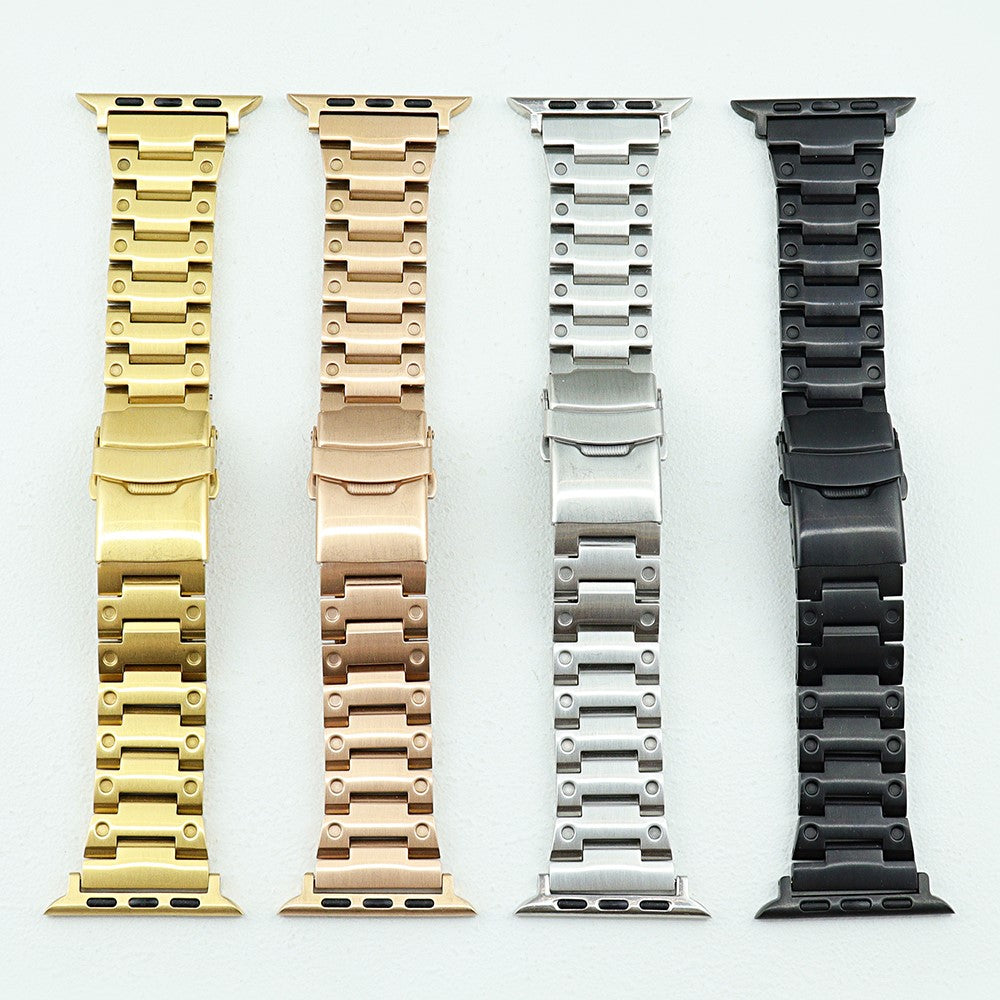 Meget Skøn Metal Universal Rem passer til Apple Smartwatch - Guld#serie_1