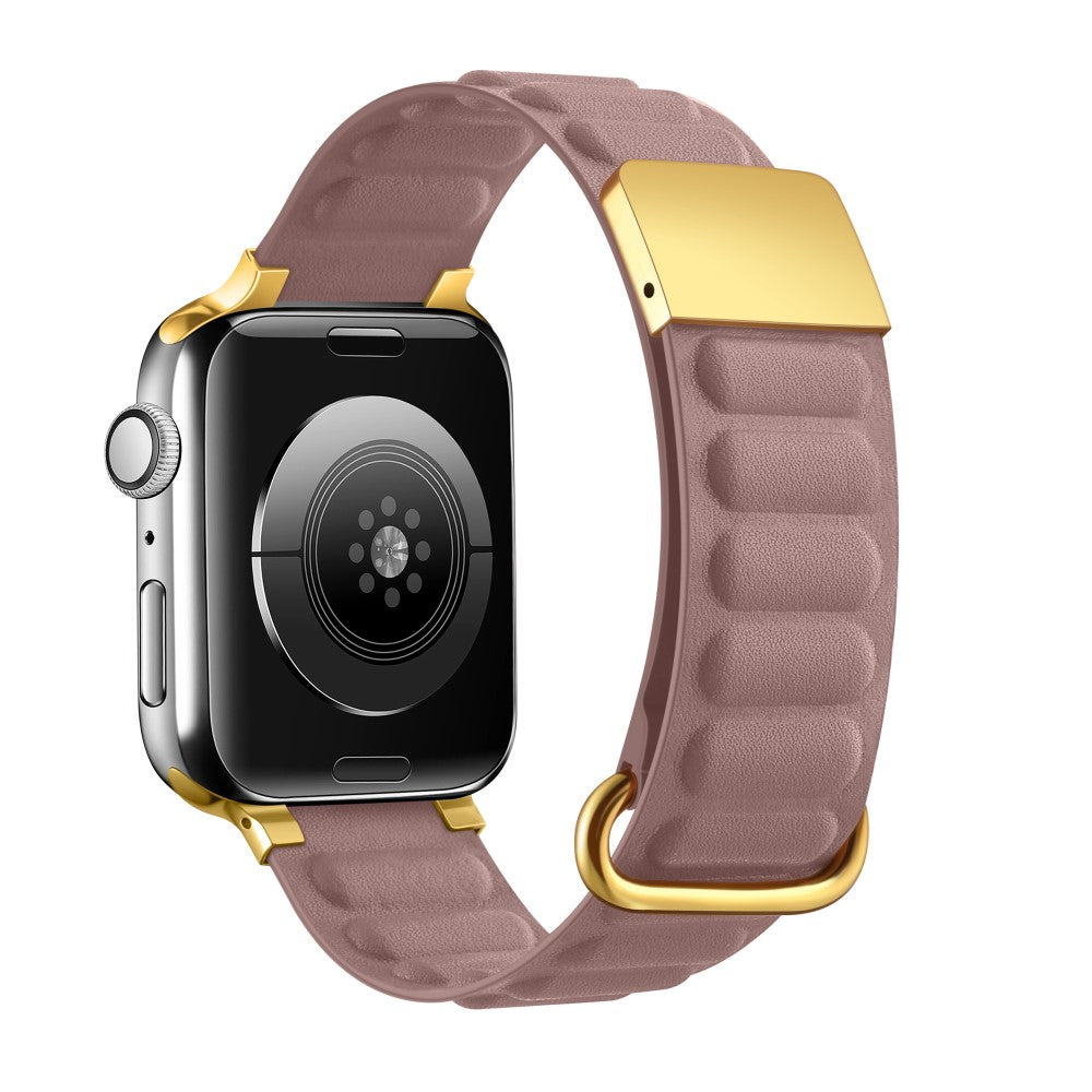 Rigtigt Kønt Ægte Læder Universal Rem passer til Apple Smartwatch - Pink#serie_10