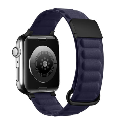 Rigtigt Kønt Ægte Læder Universal Rem passer til Apple Smartwatch - Blå#serie_4