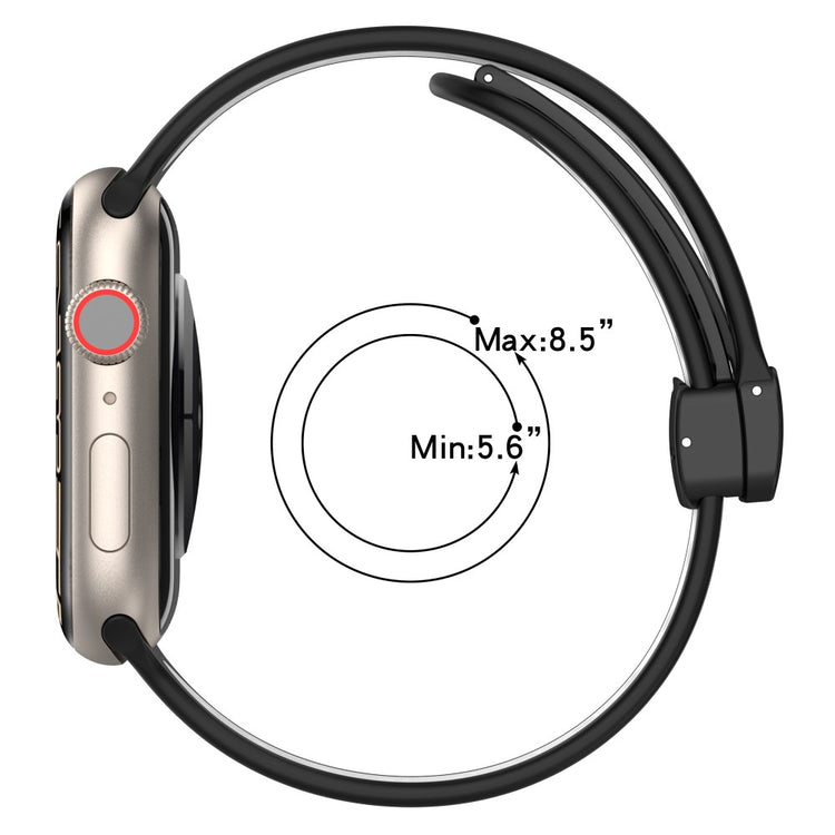 Alle Tiders Silikone Universal Rem passer til Apple Smartwatch - Gul#serie_10